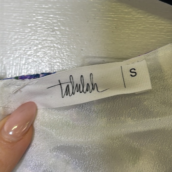 TALULAH Vibrant Floral Blouse with Puff Sleeves size Small - Picture 2 of 10